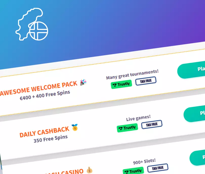 20+ casinon utan svensk licens i topplistan