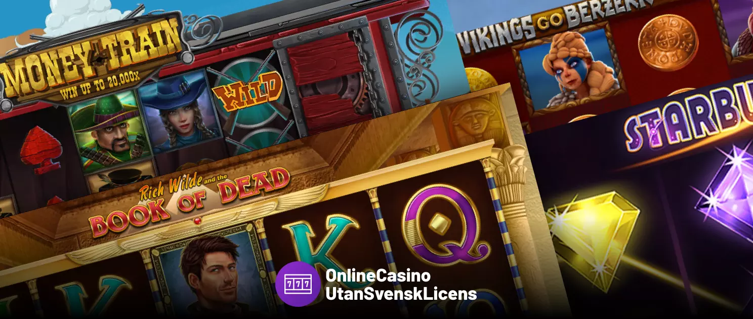 5 populära slots hos casinon utan svensk licens